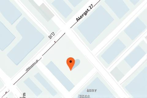 Kartutsnitt over Akersgata 27 i Oslo